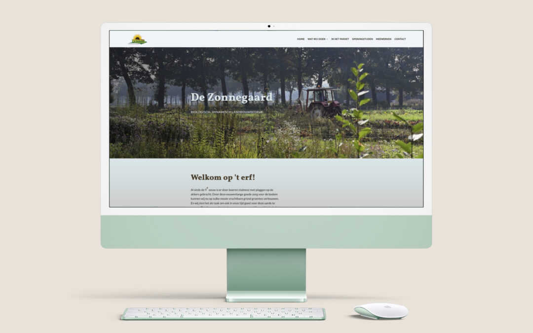 Webdesign De Zonnegaard – Een digitaal venster naar biologisch-dynamisch boeren