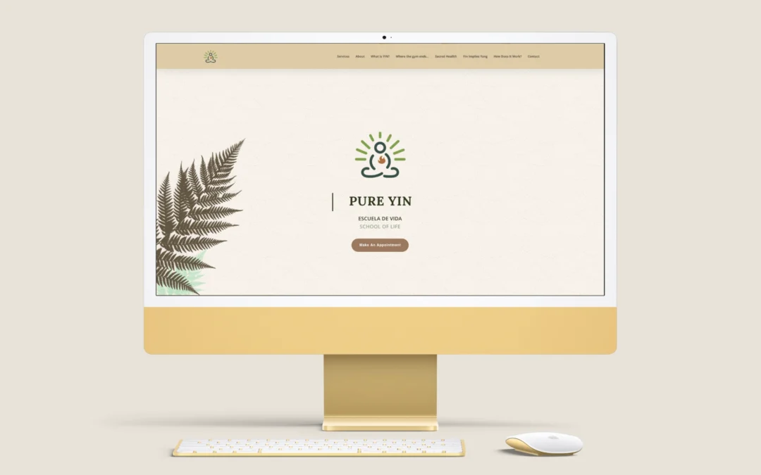 Webdesign voor Pure Yin Galicië