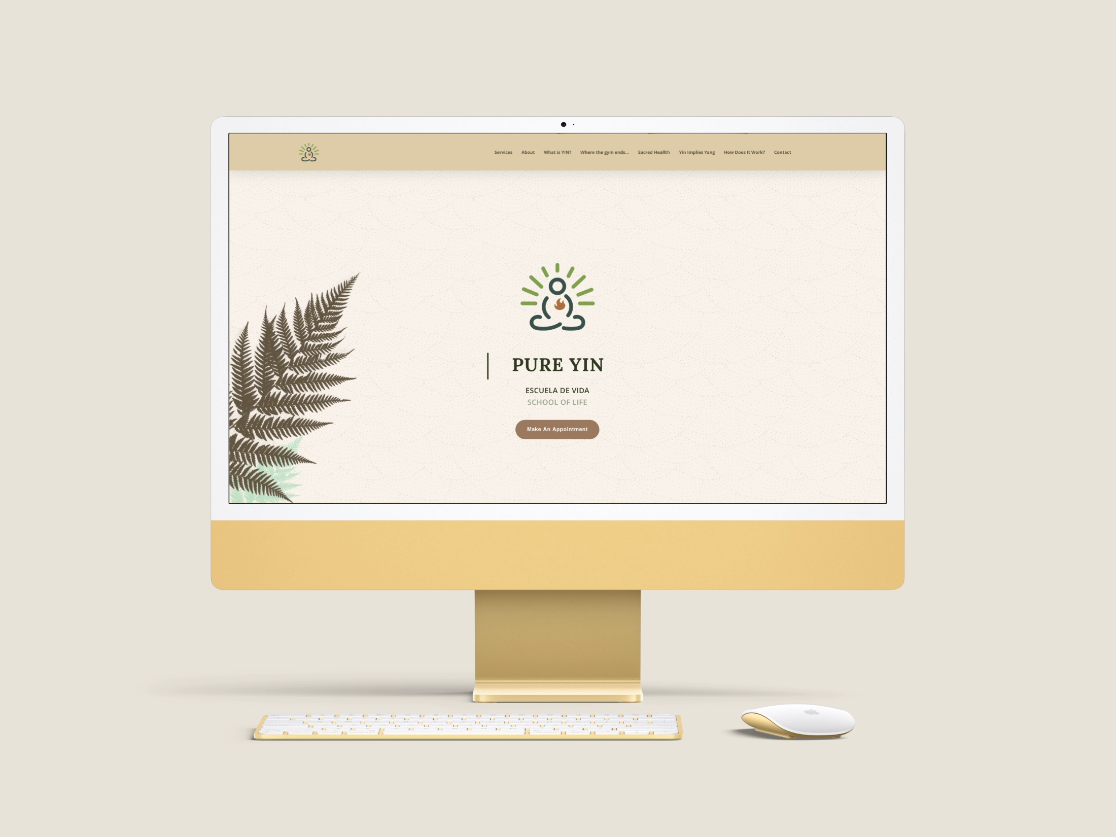 Webdesign voor Pure Yin Galicië
